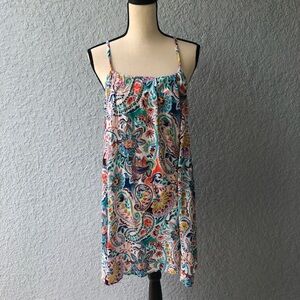 VENUS Multicolor Paisley swim cover up dress